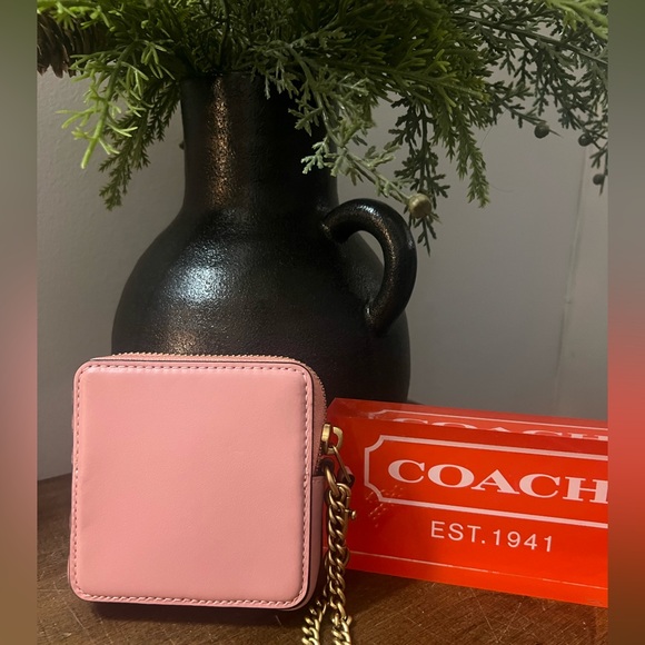 Coach Pink Chain Wristlet